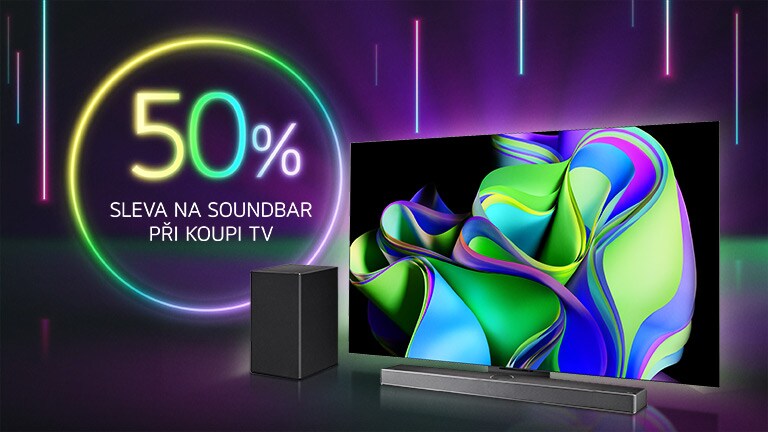 SOUNDBAR ZA POLOVINU PŘI KOUPI TELEVIZE